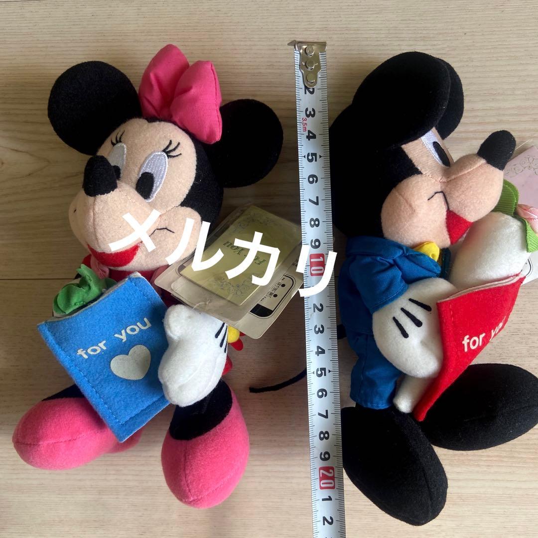 ディズニー　SEGA ミッキー ミニー　ぬいぐるみ　非売品　当時物　花言葉希少