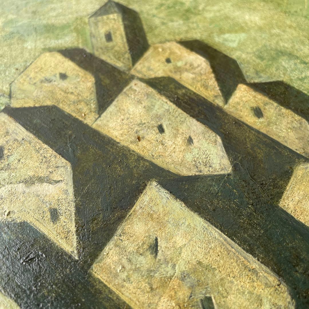 油彩画　教会　抽象画　風景画　井上秀樹　油絵　画家　キャンバス　額装済み