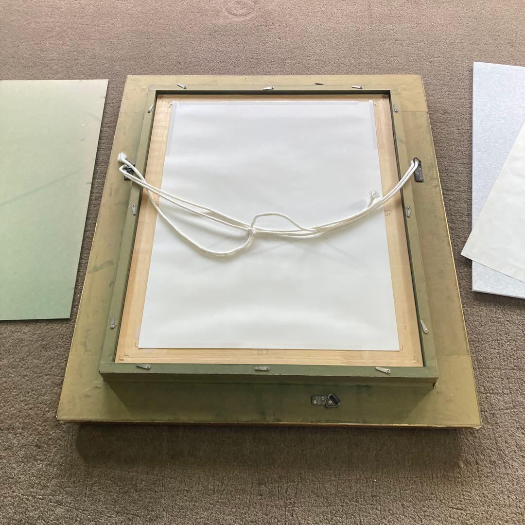 ルノワール ピアノを弾く少女たち 豪華白金 額装済み 70cm x 60cm