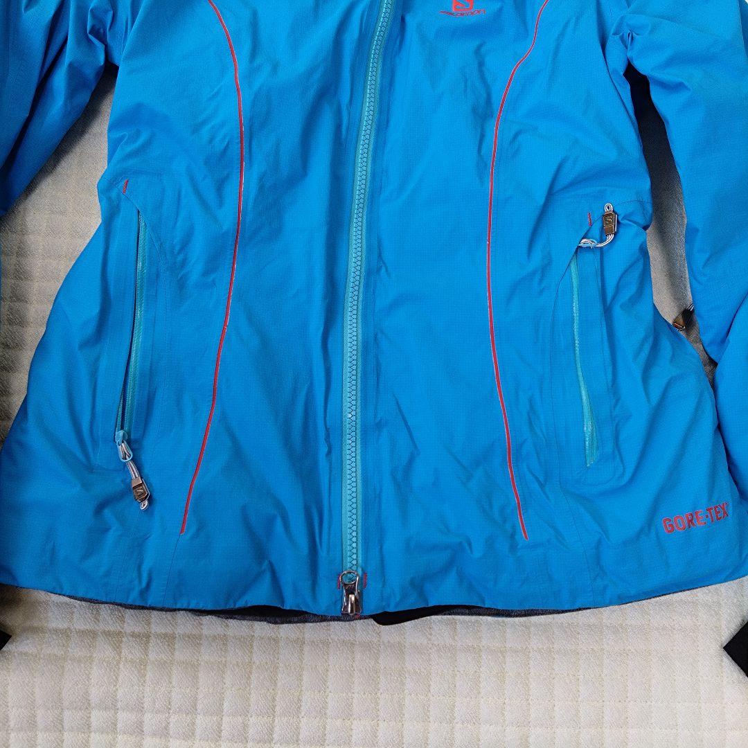 SALOMON GORE-TEX 青 スキーウェア レディースМサイズ