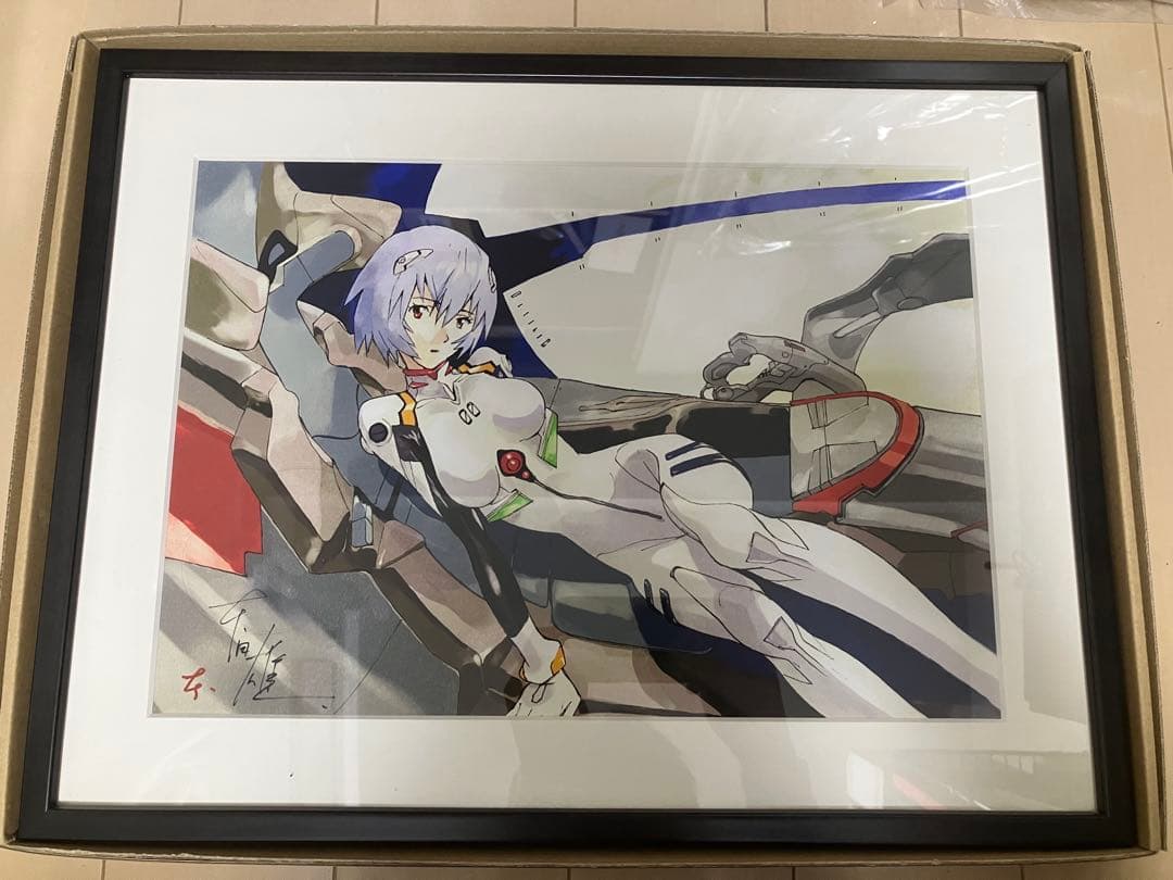 エヴァンゲリオン複製原画 本田雄直筆サイン入り【レイ】