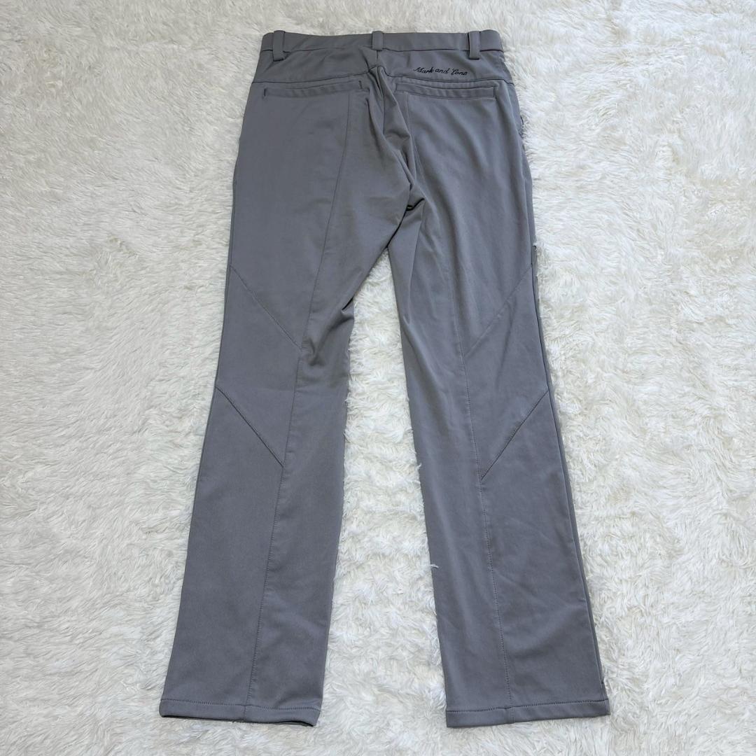 現行 MARK&LONA グレー ゴルフパンツ 46サイズ M〜L相当