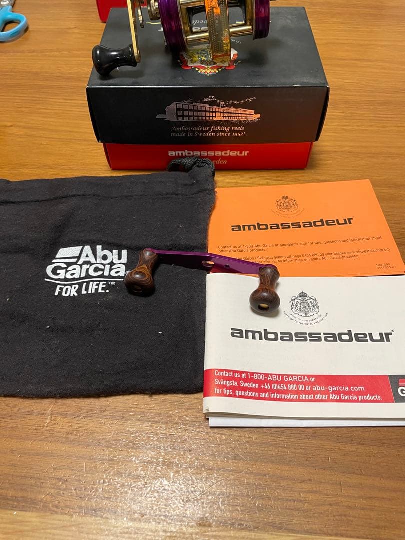 アブガルシア6500CDL限定品紫＆金078/200希少　雷魚