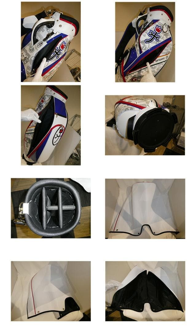 カステルバジャック ゴルフ キャディバッグ 7233381302 ホワイト