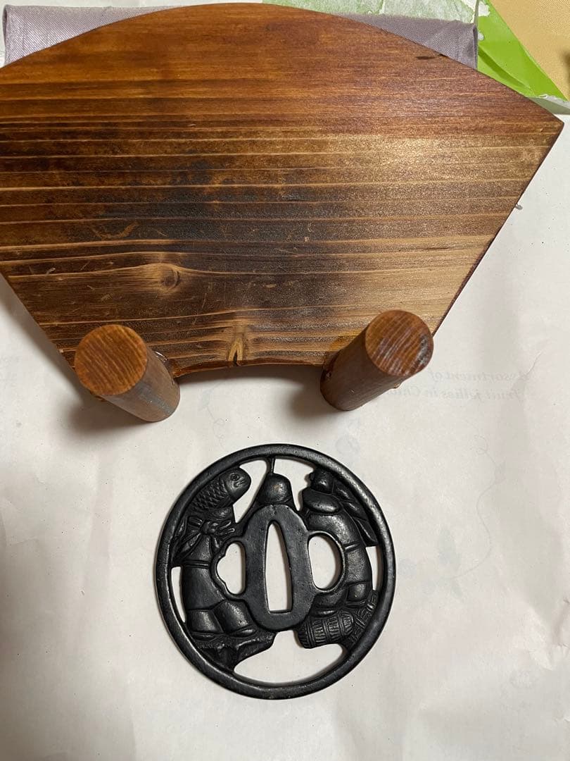 鍔　恵比寿大黒図透かし鍔