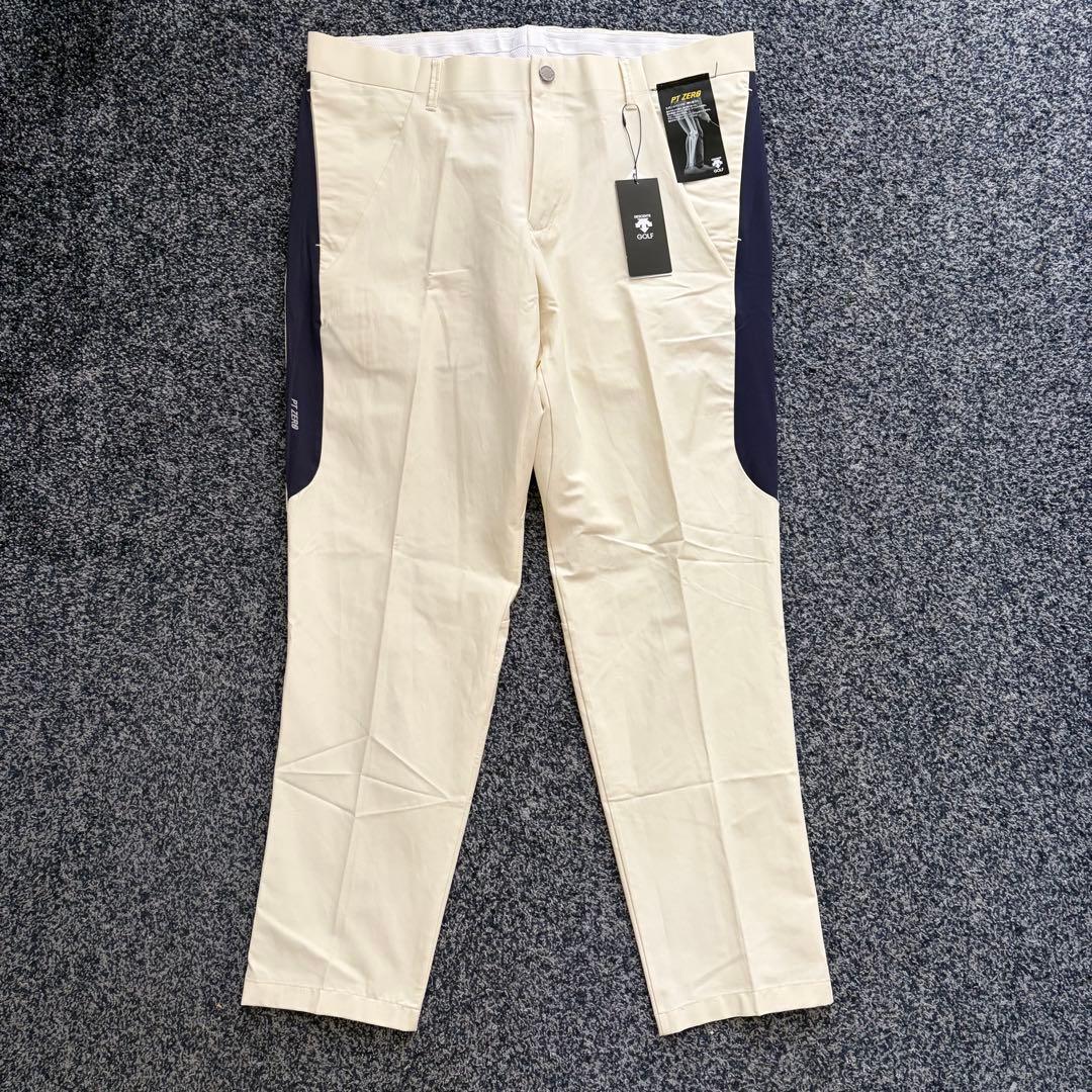 【未使用・タグ付】デサントゴルフ　ストレッチ　パンツ　アイボリー系　サイズ92