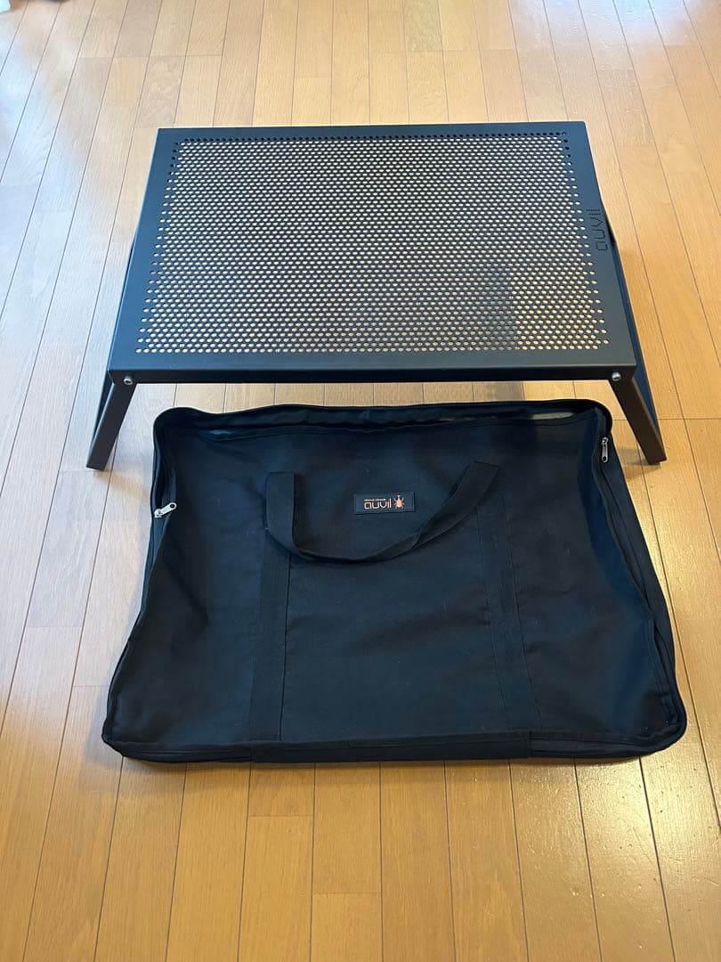 ⭐︎auvilのメッシュテーブル2サイズ 収納ケース付き ⭐︎ランタンポールSET