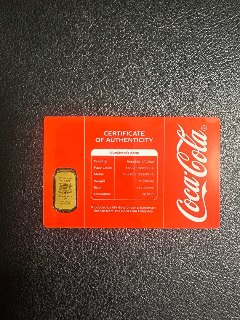 Coca-Cola コカコーラ缶　カード