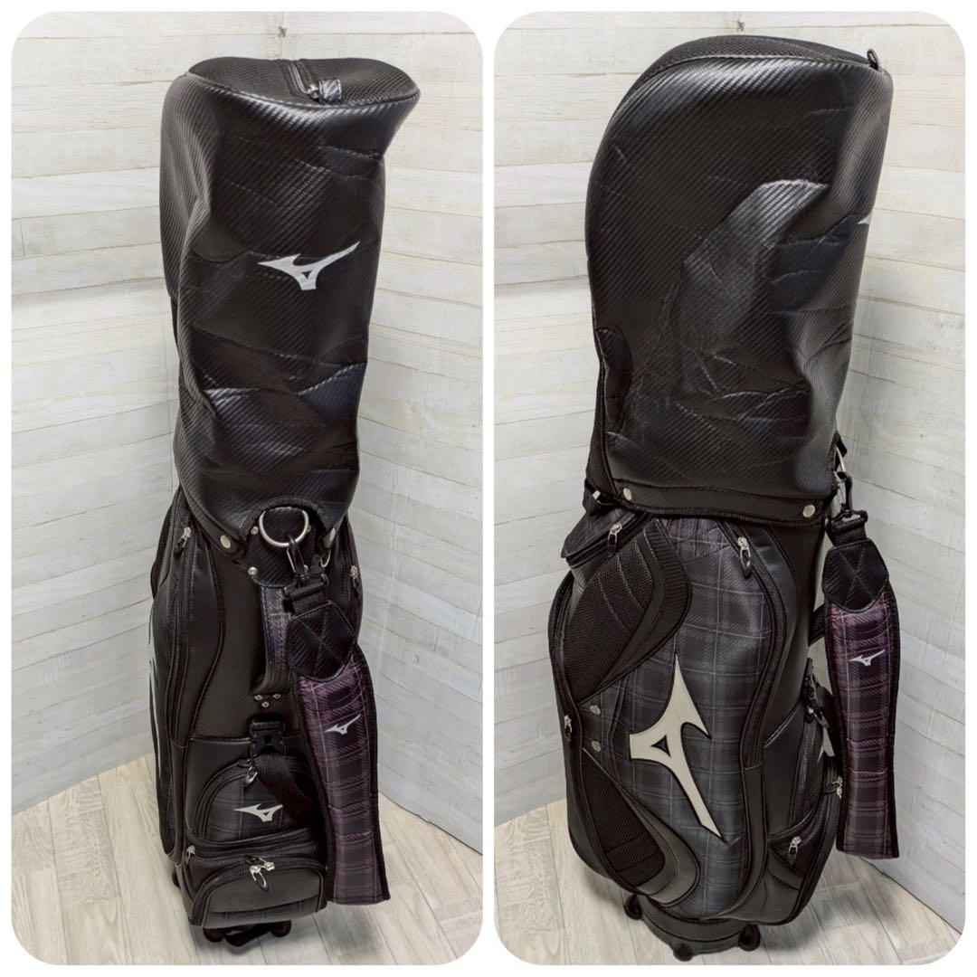 MIZUNO キャディバッグ チェック柄デザイン【左右で色違い】