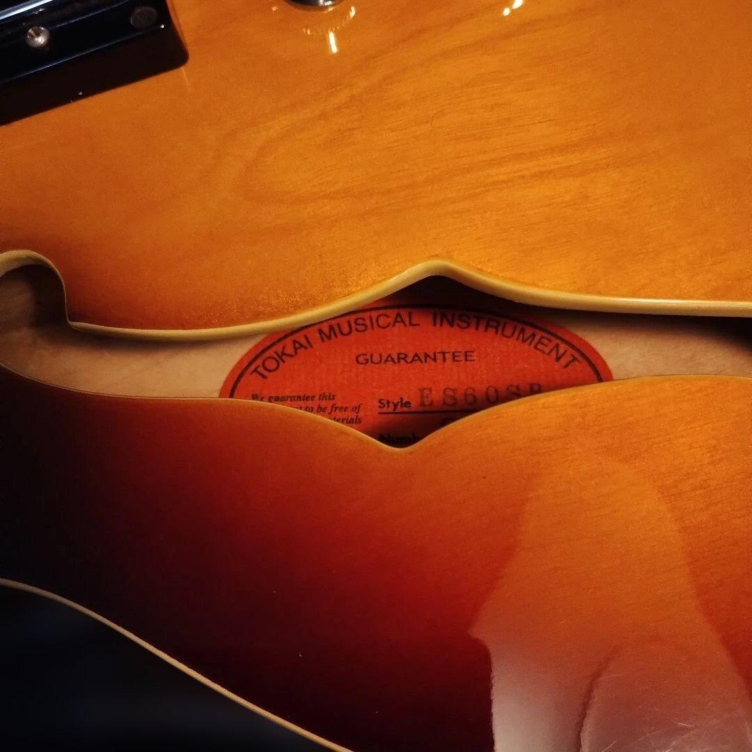 Tokai セミアコースティックギターES-60 サンバースト(ハードケース付)
