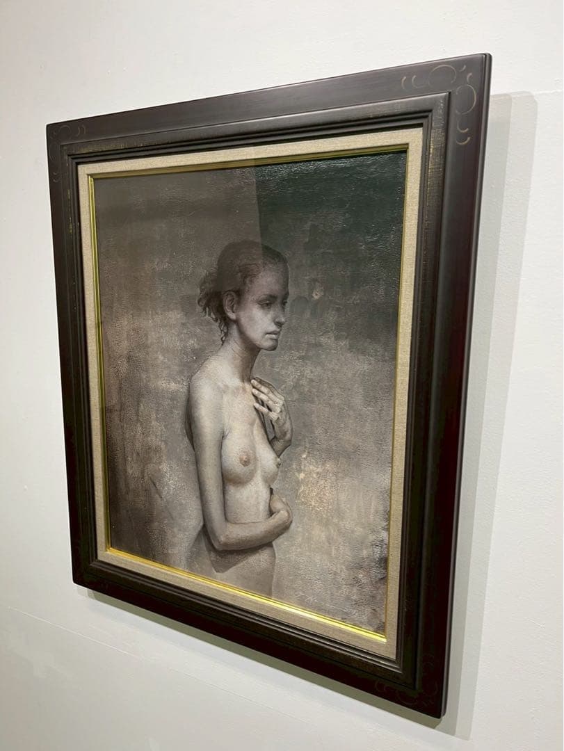 原祟治「女」2000年 パネルにアクリル画