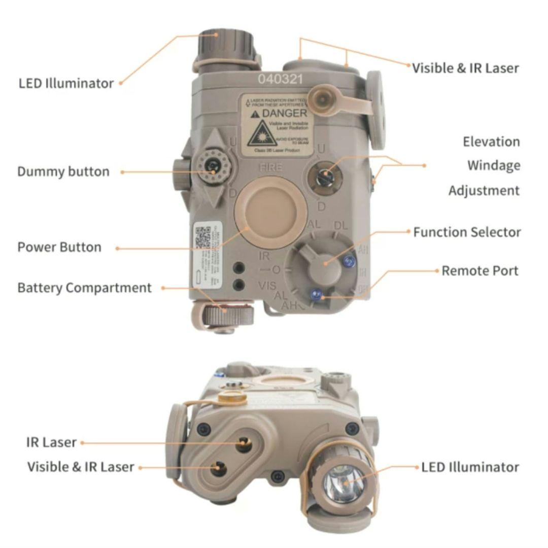 フルファンクション AN/PEQ15タイプ エイミングデバイス BK