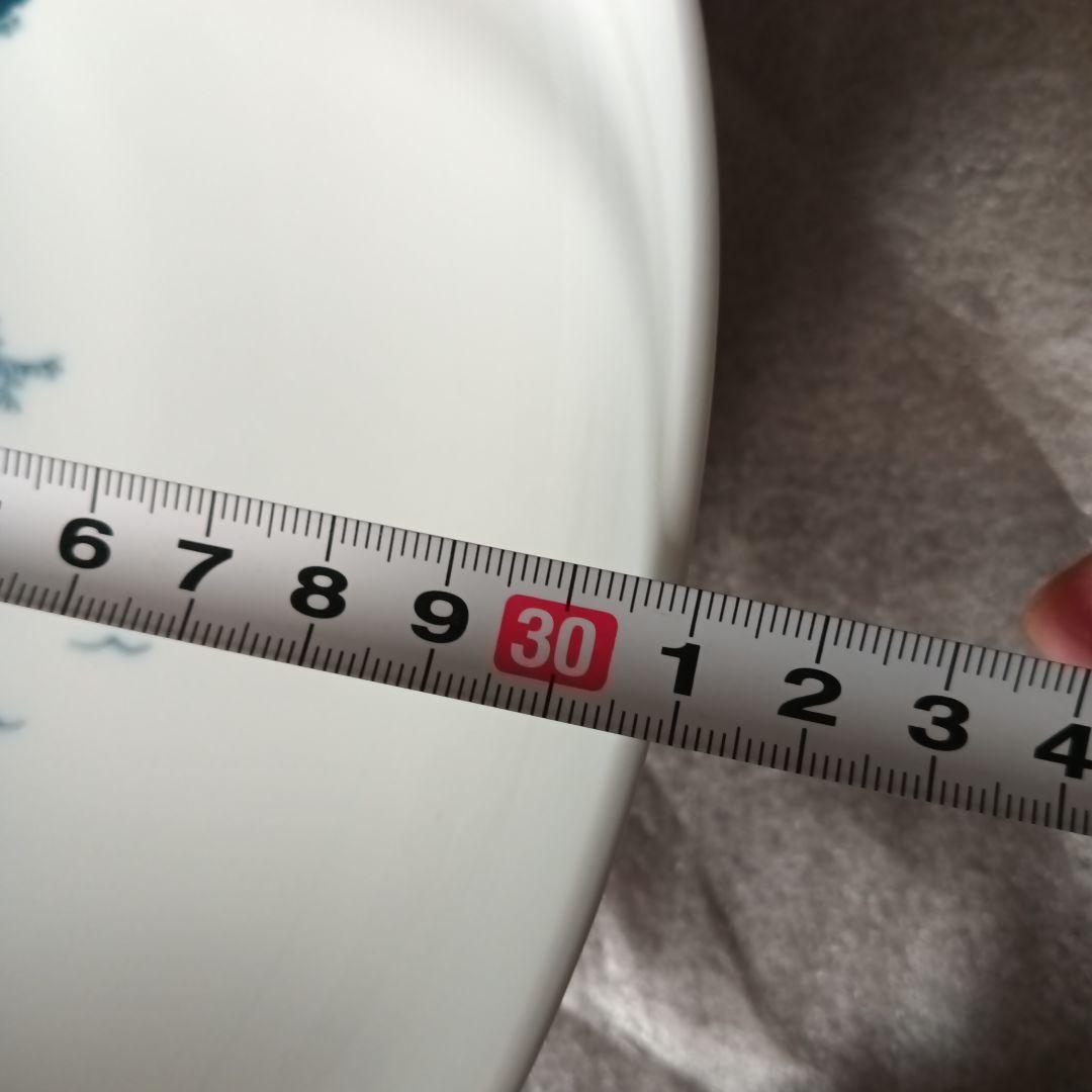 伊万里 鍋島焼 畑萬陶苑 楼閣山水図 大皿 31cm 小皿 セット 山水 風景