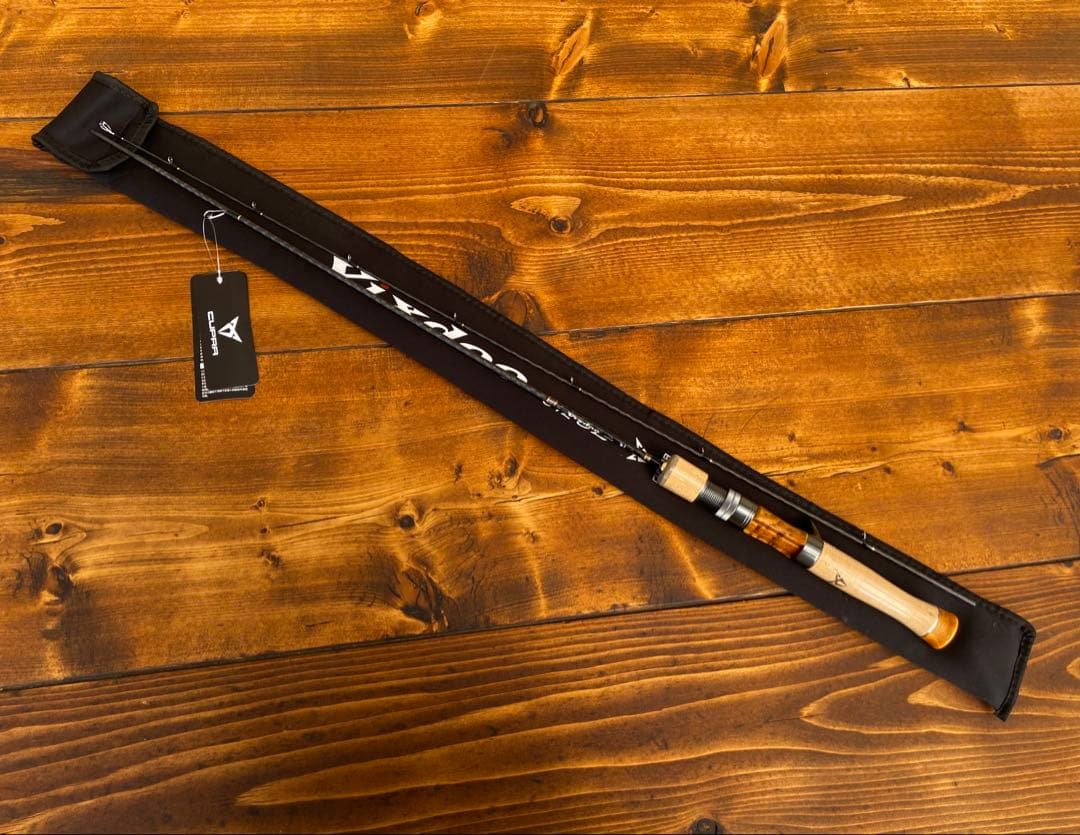 トラウトロッド　5ft1inch ウッドリールシート　渓流 天然木　ベイトロッド