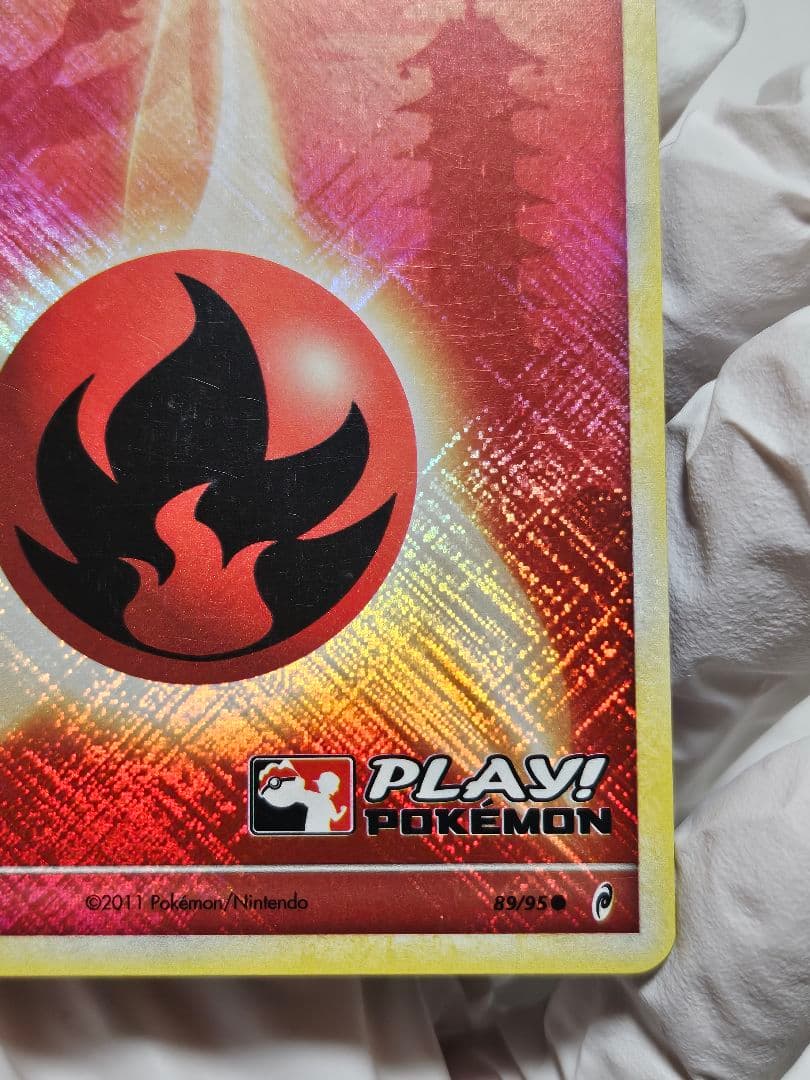 【英語版ポケモンカード】基本炎エネルギー ホウオウ背景 PLAY!POKEMON