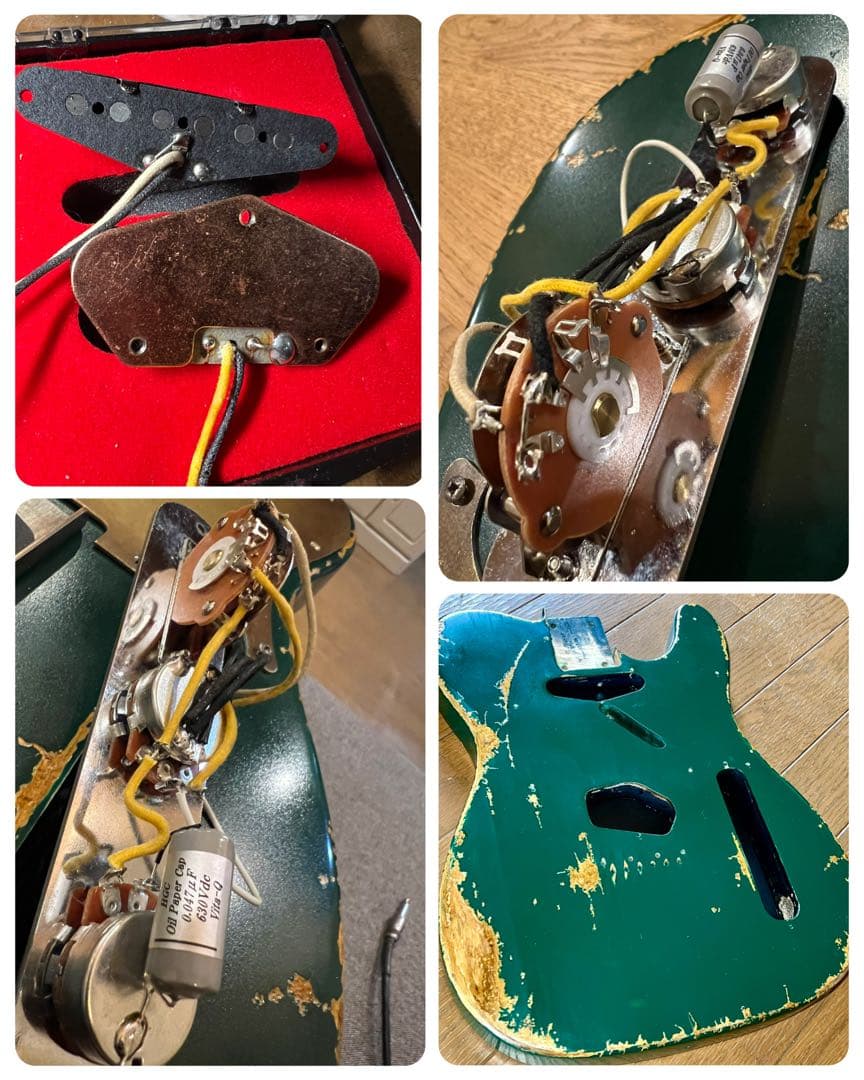 ハードレリックテレキャスタータイプ/ラッカー/アルニコ5PU×オイルコンデンサー