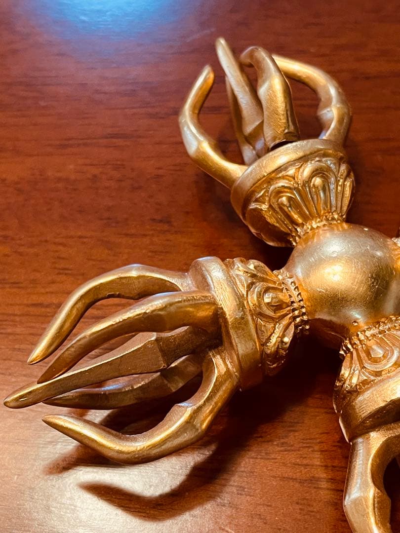 即日発送 新品チベット密教 カツマ 羯磨 十字 金剛杵 ダブルドルジェ 211g