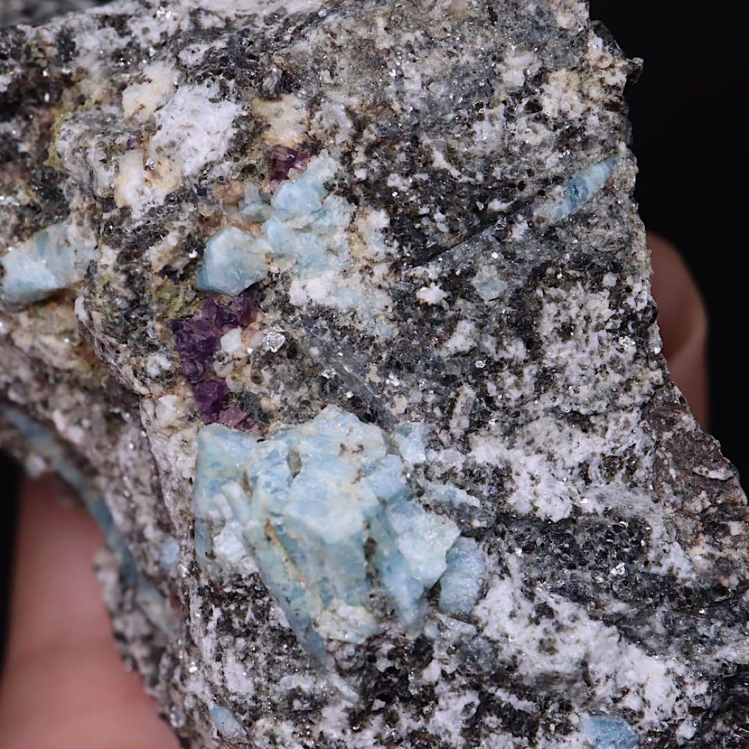 自主採掘！アクアマリン カリフォルニア産224g　AQ206 鉱物　原石　天然石