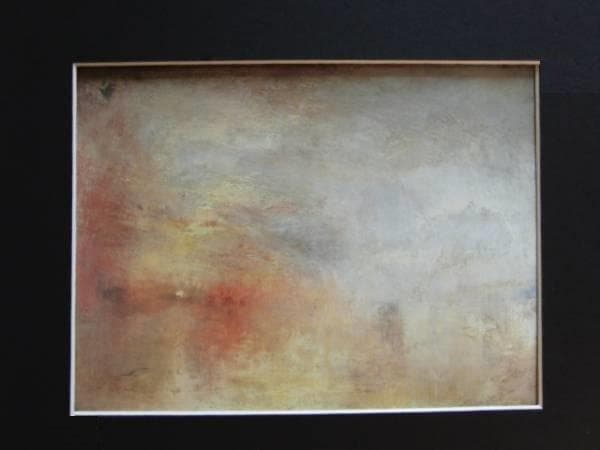 J.M.W.ターナー、後期の未発表油彩作品、希少画集画、高級額装、状態良好