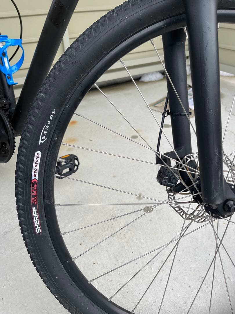 【中古・青森市引取限定】黒 マウンテンバイク メリダ