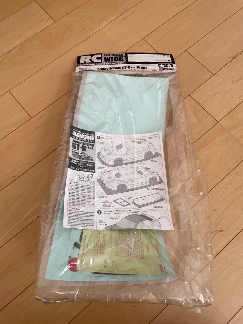 タミヤ　ザナヴィニスモGT-R R34(ワイド)スペアボディセット　新品未開封