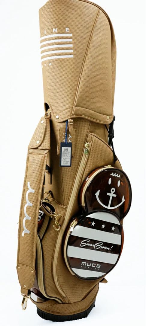 Moon San^_−☆　muta marine キャディバッグ ベージュ