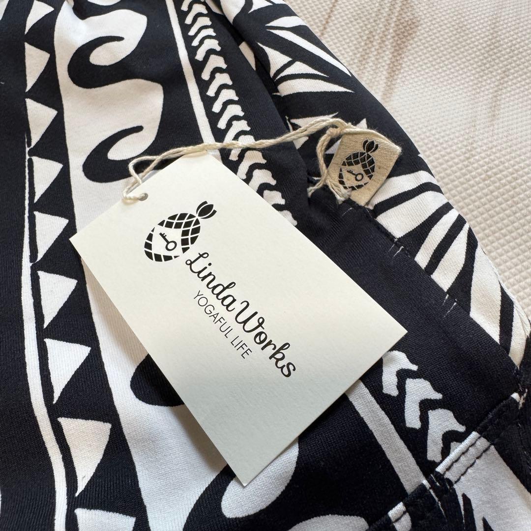 新品未使用 レア‼️リンダワークス ヨガパンツ マオリ ショートパンツ M 巾着付