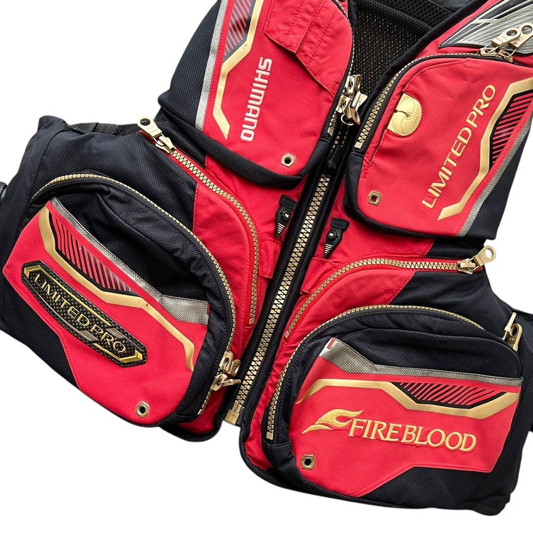 シマノ　フローティングベスト　ファイアブラッドリミテッドプロ　Mライフジャケット