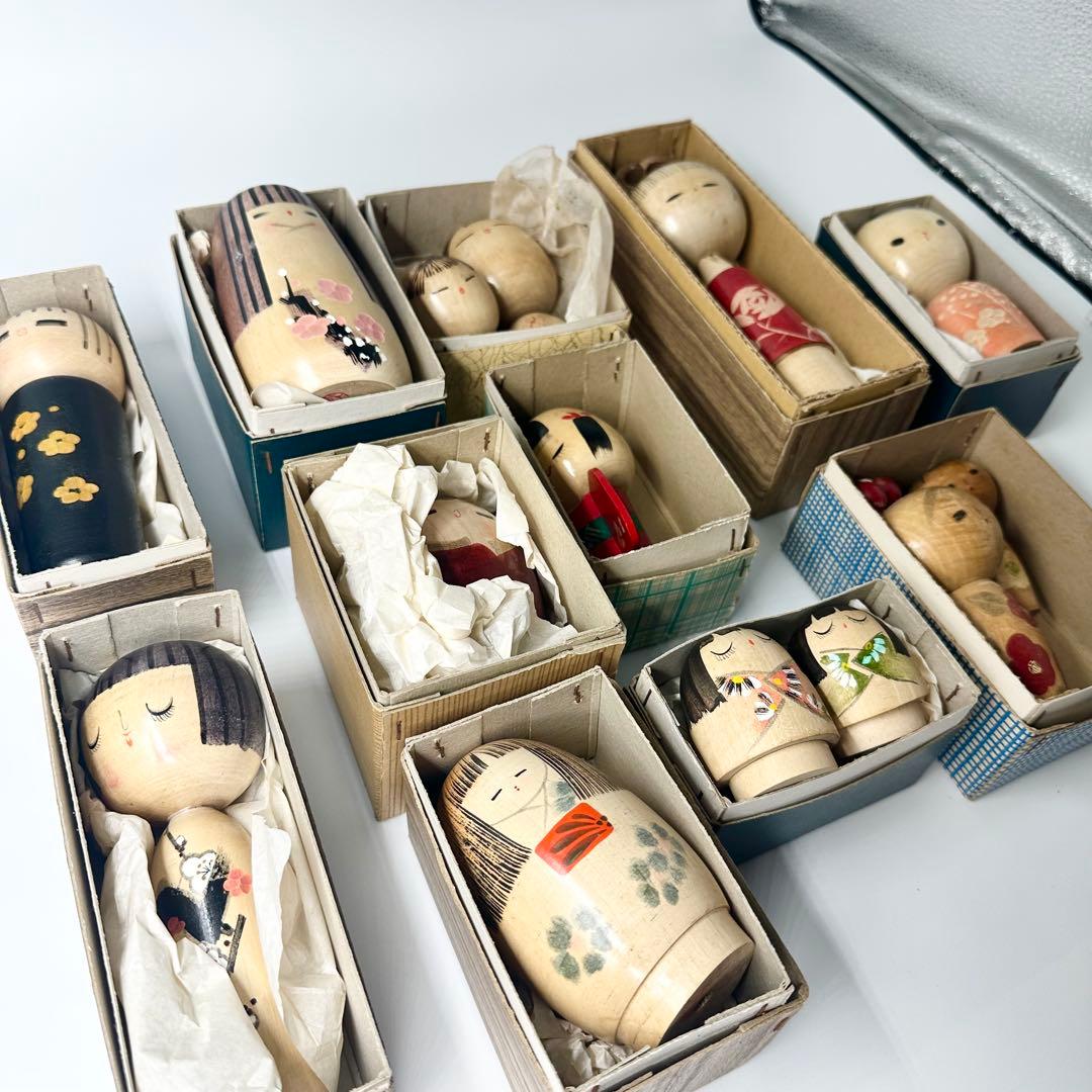 こけし人形 14体セット 未使用品