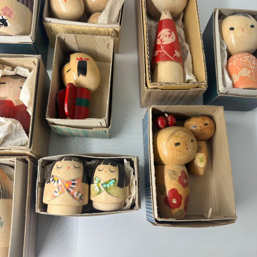 こけし人形 14体セット 未使用品