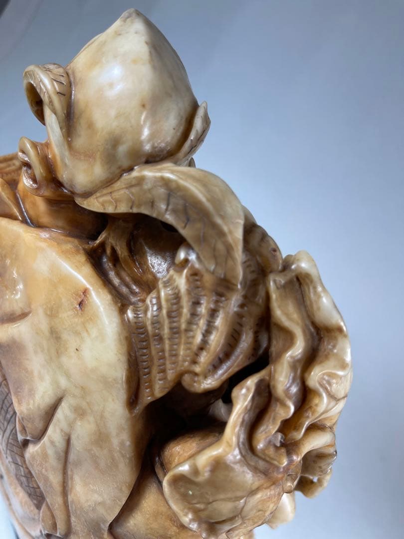 超大寿山石彫 仏教七福神13:6kg 極細工 細密彫刻骨董品天然古玩 仏教美術品