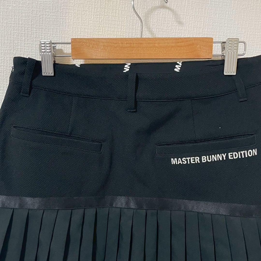 【マスターバニーエディション】ゴルフスカート 1 ブラック プリーツ ロゴ入