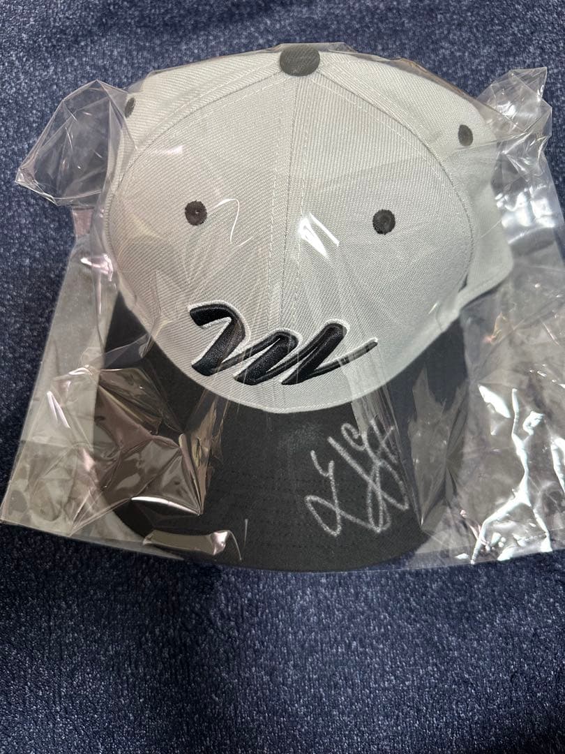 千葉ロッテマリーンズ　吉川悠斗　実使用　キャップ