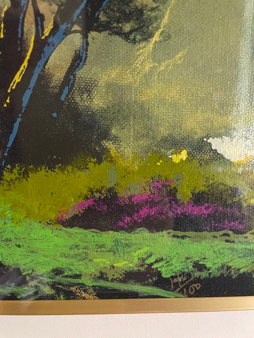 デイル・ターブッシュ「誕生」キャンバス　直筆サイン　NO.14/100