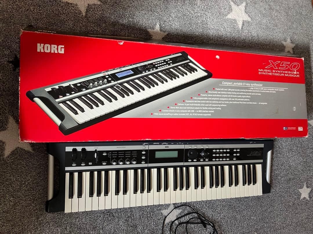 X50 シンセサイザー　中古　箱、説明書あり