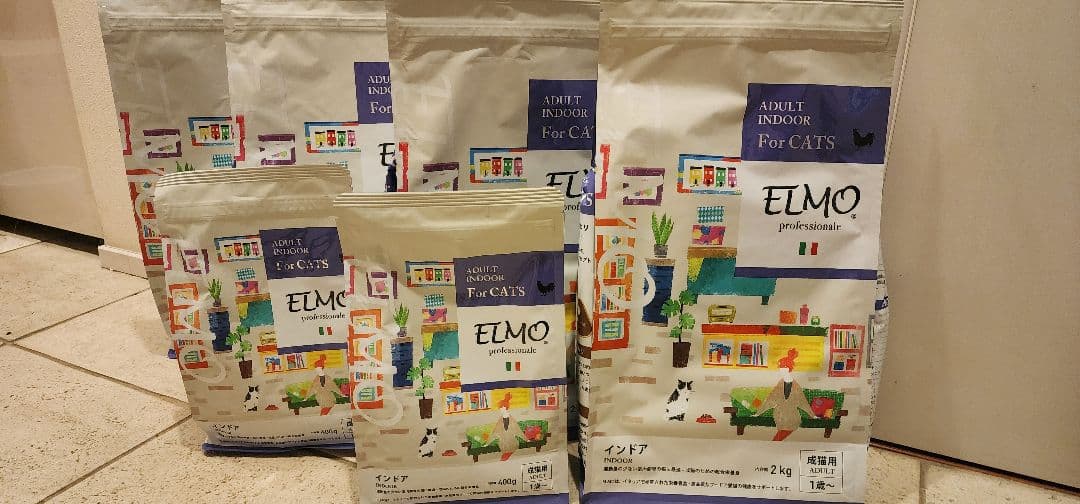 【ELMO】成猫用インドアキャットフード8.8kg 〈2kg✕4+400g✕2〉