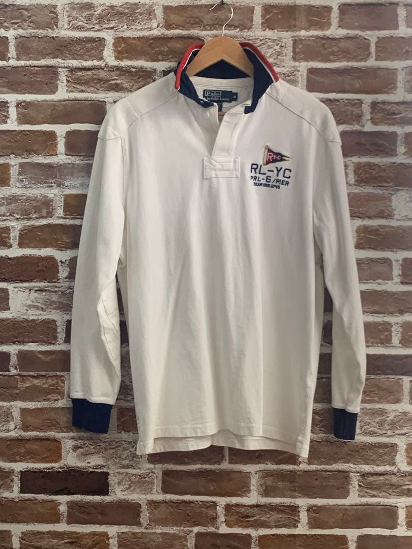 ポロ ラルフローレン ロングスリーブ ラガーシャツ / Mサイズ