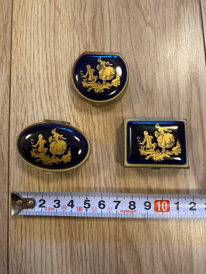 【アンティーク】リモージュ　ピルケース3点セット