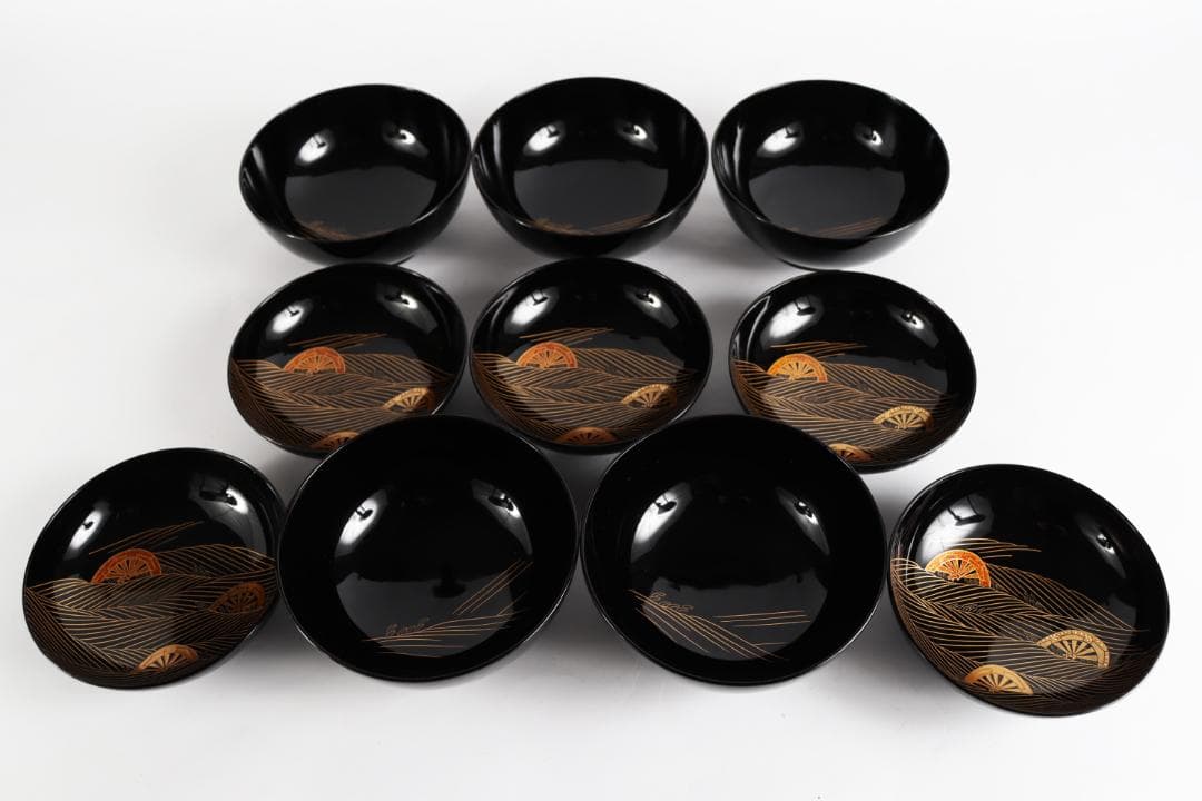 輪島塗 大向高洲堂 煮物椀 五客 蓋付椀 共箱