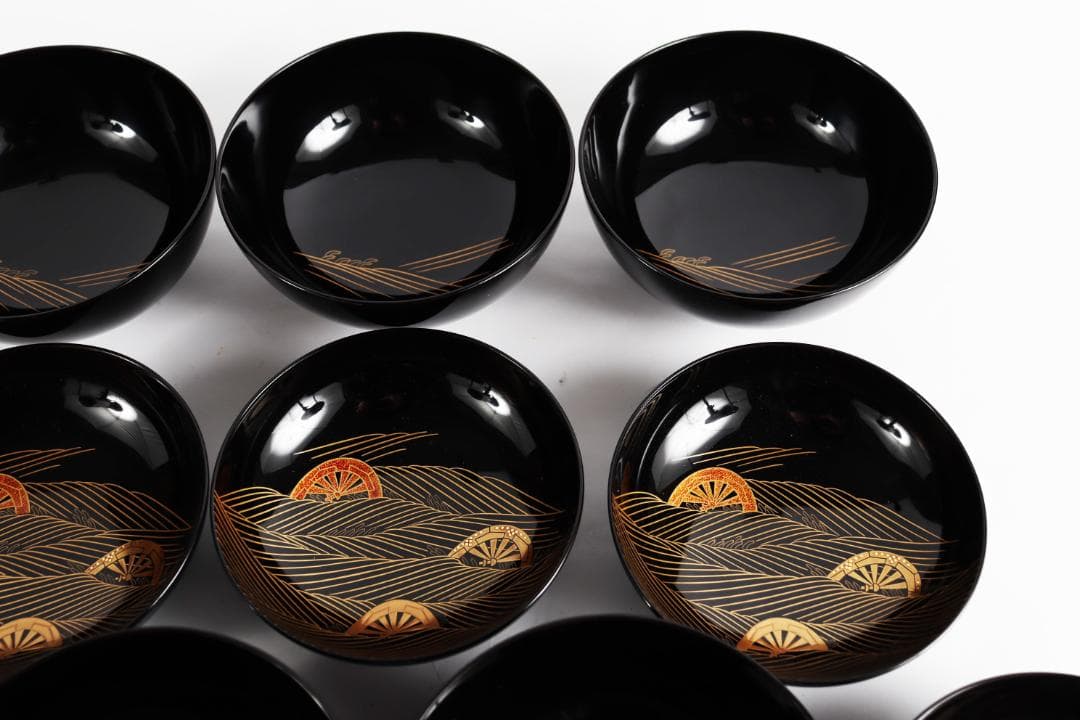 輪島塗 大向高洲堂 煮物椀 五客 蓋付椀 共箱