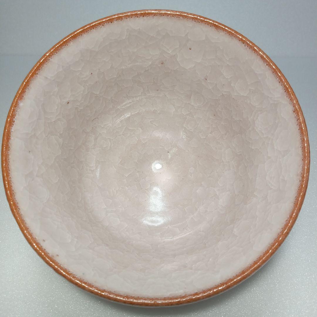 【美品】 茶道具　薄氷紋　抹茶茶碗 お稽古用　陶磁器　瀬戸焼