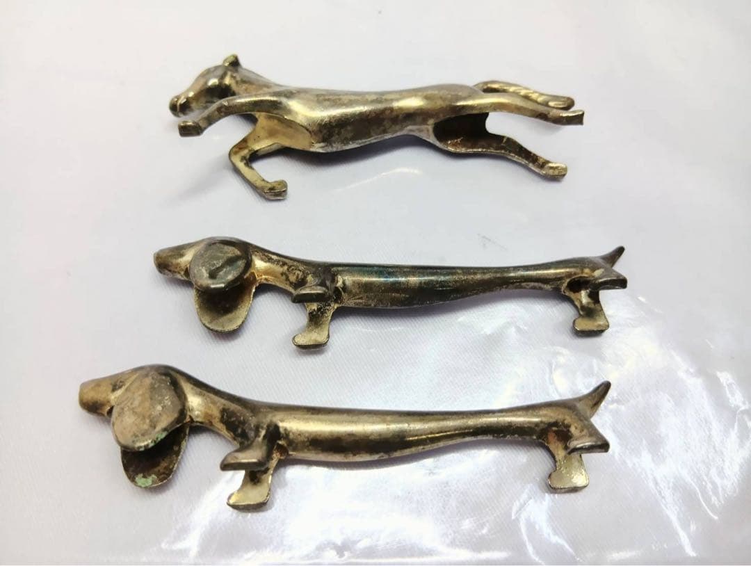 箸置き 馬 犬 ダックスフンド ヴィンテージ 3点 インテリア 置物