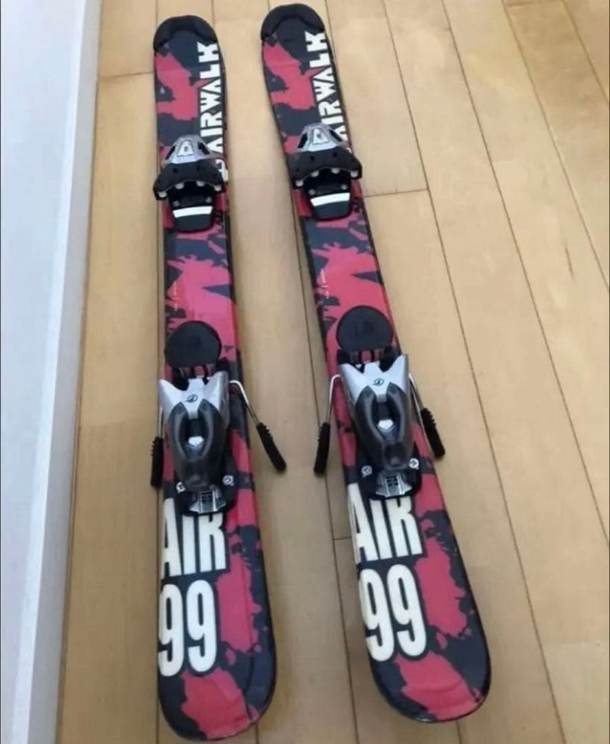 AIRWALK スキー板 99㎝ ビンディング付き　ショートスキー　ファンスキー