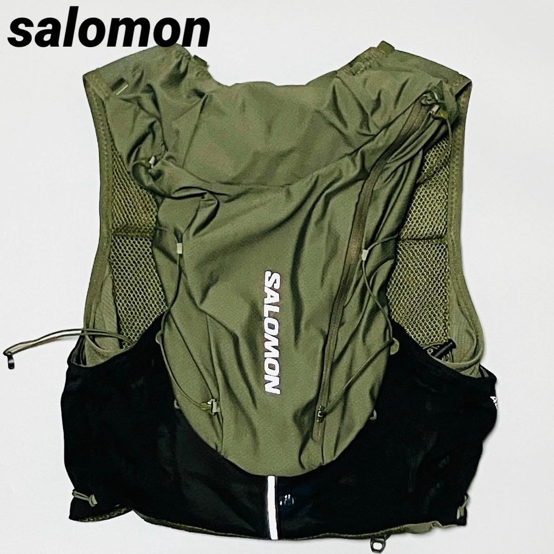 ぽ*ぷ様 サロモン　ADV SKIN 12 トレイルランニングベスト オリーブグ