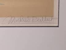 【真作】版画　ミッシェル・バテュ　シルクスクリーン　引き潮　X44