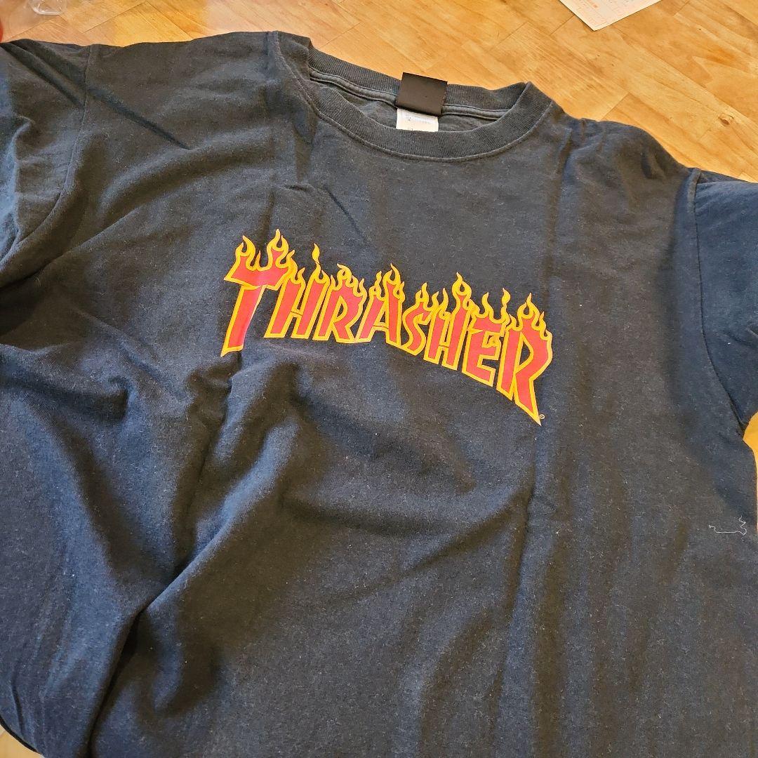★THRASHER 炎ロゴ Tシャツ 黒