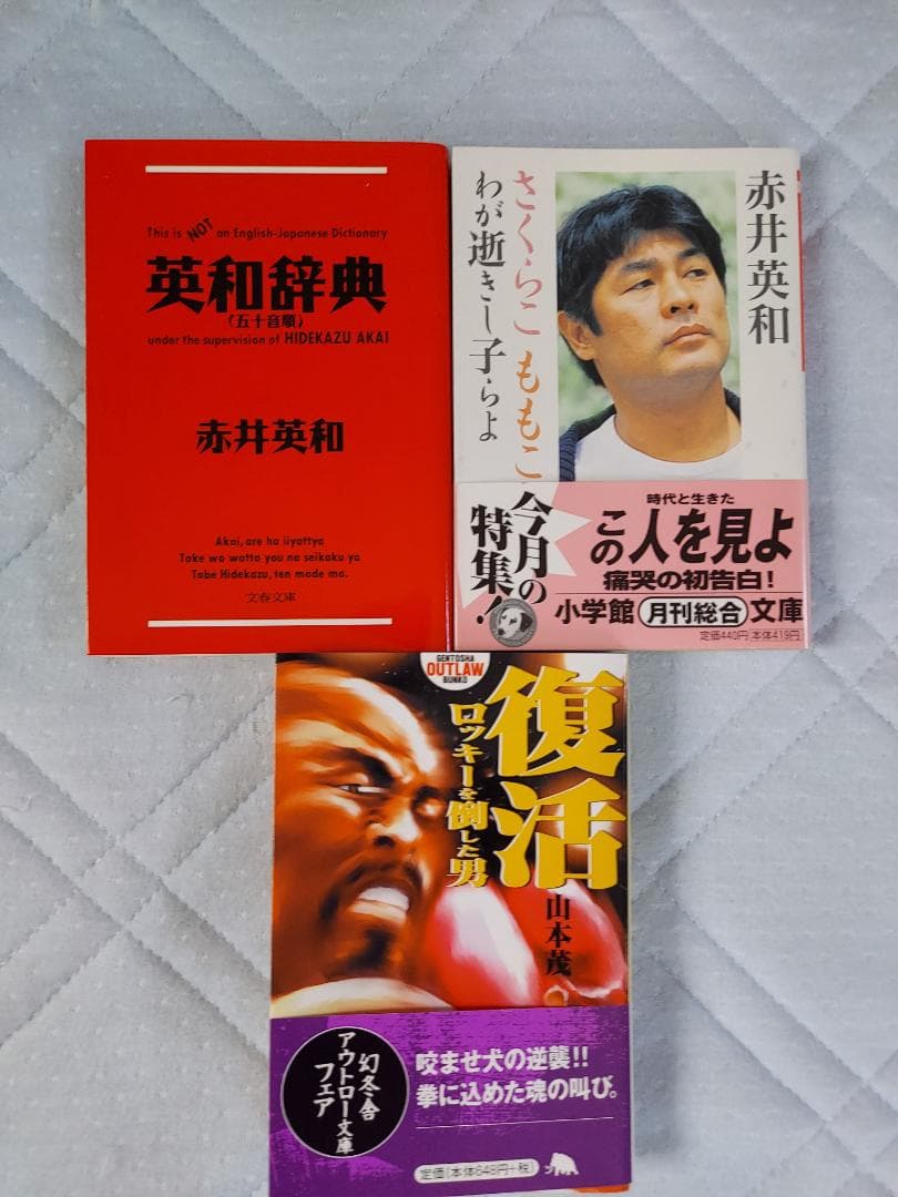 ボクシングビデオ　赤井英和KO集1.2どついたるねん　ビデオ３本セット　オマケ有