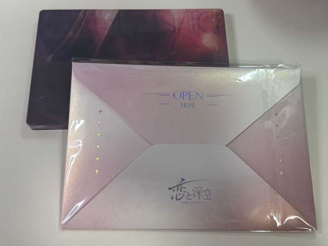 恋と深空 VIPギフト シン　日本版 正規品 アクリルブロック 手紙