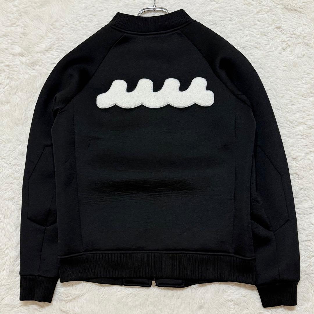 未使用級 ムータマリン ボンディング ジャケット 裏地総柄 MA-1 ブラック