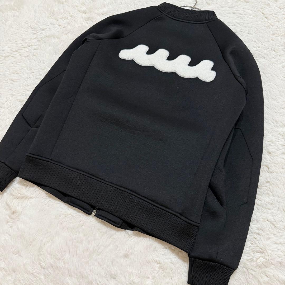 未使用級 ムータマリン ボンディング ジャケット 裏地総柄 MA-1 ブラック